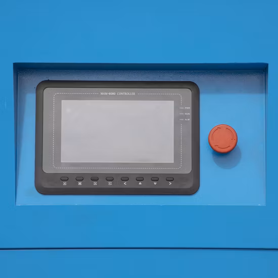 Tipo grande compressor do parafuso refrigerar de ar da baixa pressão do fluxo 5bar de ar giratório